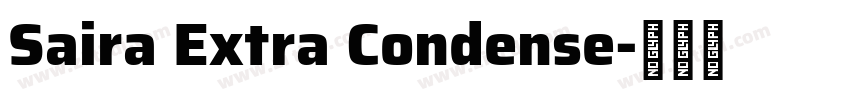 Saira Extra Condense字体转换
